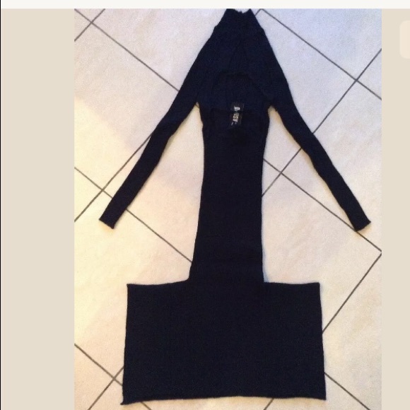 Asilio Fire the Fortress Black Knit Dress Sz M - Picture 5 of 7